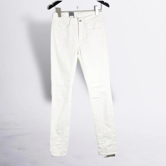NWT G-Star 3301 High Skinny In Inza White Stretch Denim 3D Aged size 25 - Picture 2 of 9